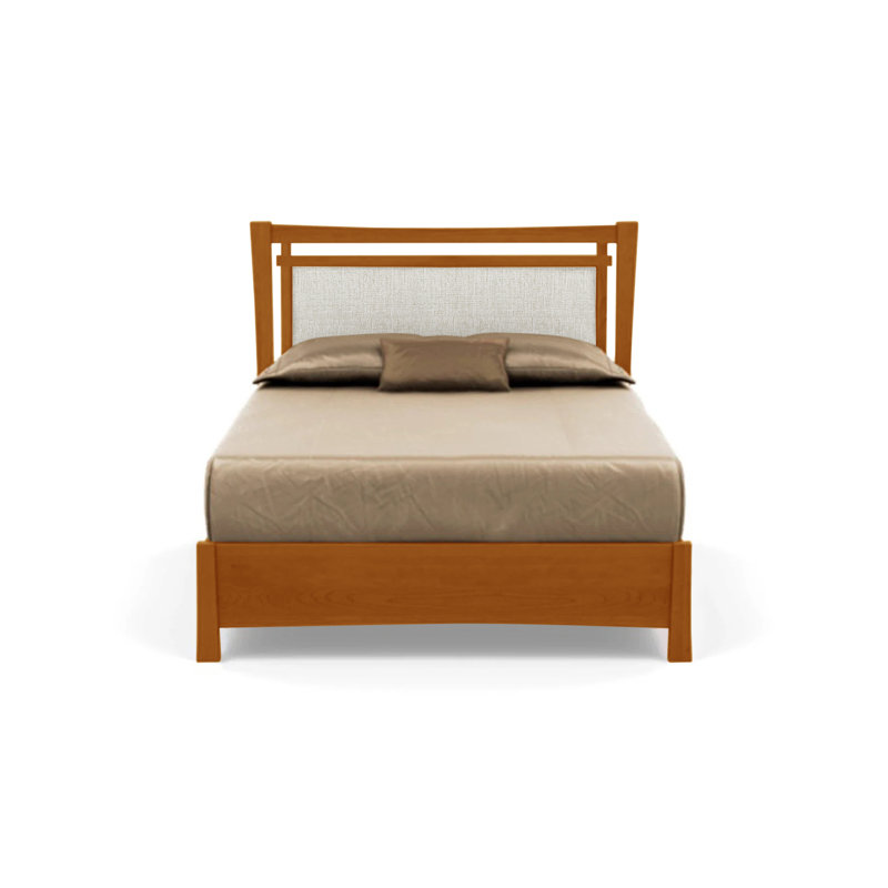 Monterey Upholstered Platform Storage Bed, Queen, Autumn Cherry, Natural