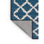 Machine Washable Trellis Blue Area Rug-1404499031