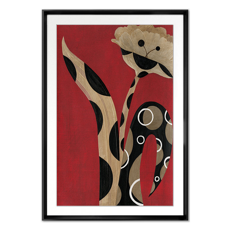 Exotic Bloom Print by Morlock, Jody, Black Single Picture Framed, 36'' H x 25'' W
