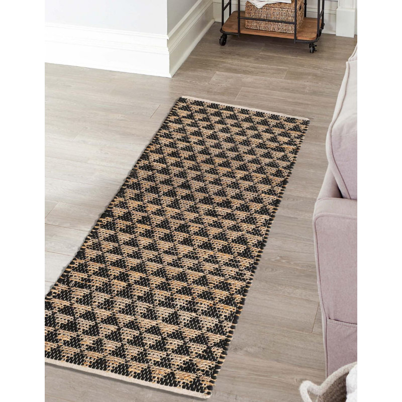Tapis tressé Arene, Tapis de couloir 2 pi 2 po x 6 pi