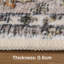 Oriental Machine Washable Area Rug with Non-Slip Backing-2033910569-2039799093