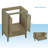 23.6 " Single Bathroom Vanity Base