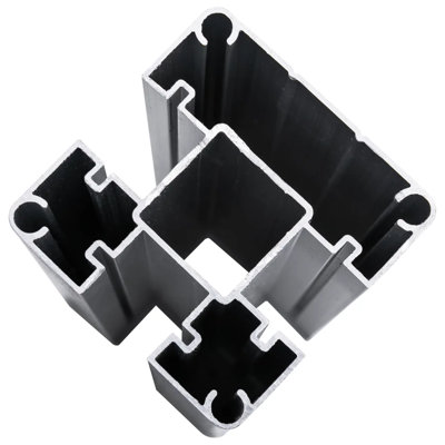 Marathovounos Fence Panel WPC 180x105 cm Black
