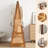 Finzel 46" W Clothing Garment Rack Clothes Rack Wooden with 2 Tier Shelves and Bag-1922565253