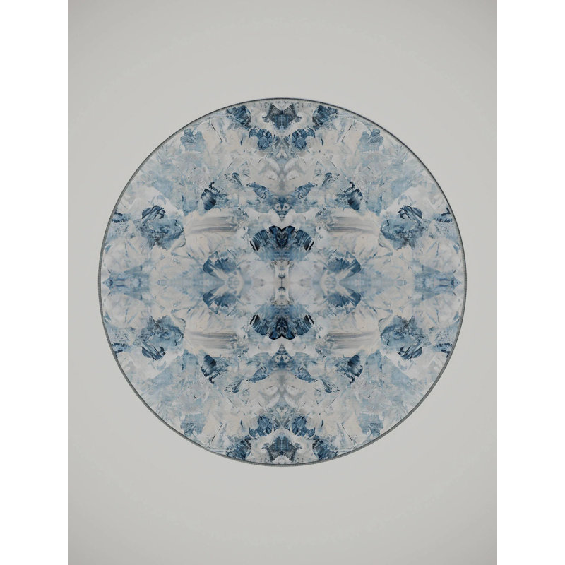 Hasena Washable Indoor Rug, Round 3'