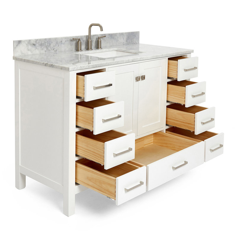 Ensemble de meuble-lavabo simple 49 po Flynt, Blanc