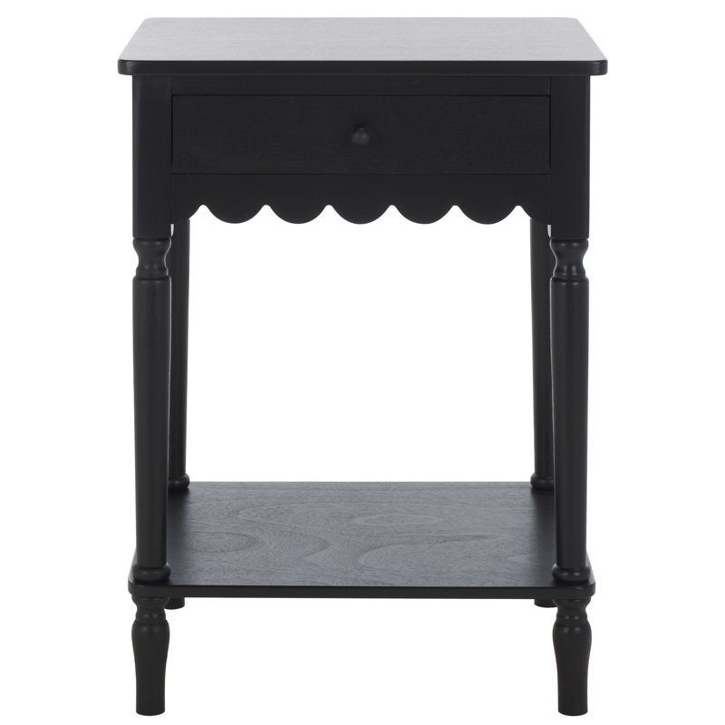Table d'appoint Branden, Noir mat