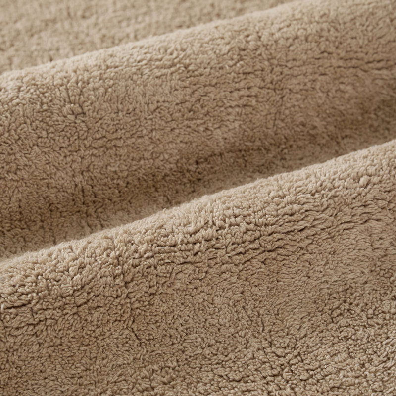 100% Cotton Reversible Bath Mats, Tan, 24 in x 17 in
