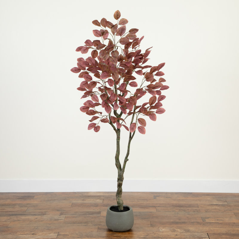 6 pi Arbre d'automne artificiel cornouiller en pot décoratif