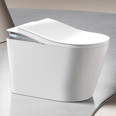 Yulika Smart Toilet with Heated Seat, Multiple Wash Modes, Voice Control, Air Drying & Self-Cleaning – Advanced Safety, Eco-Friendly, Modern Design