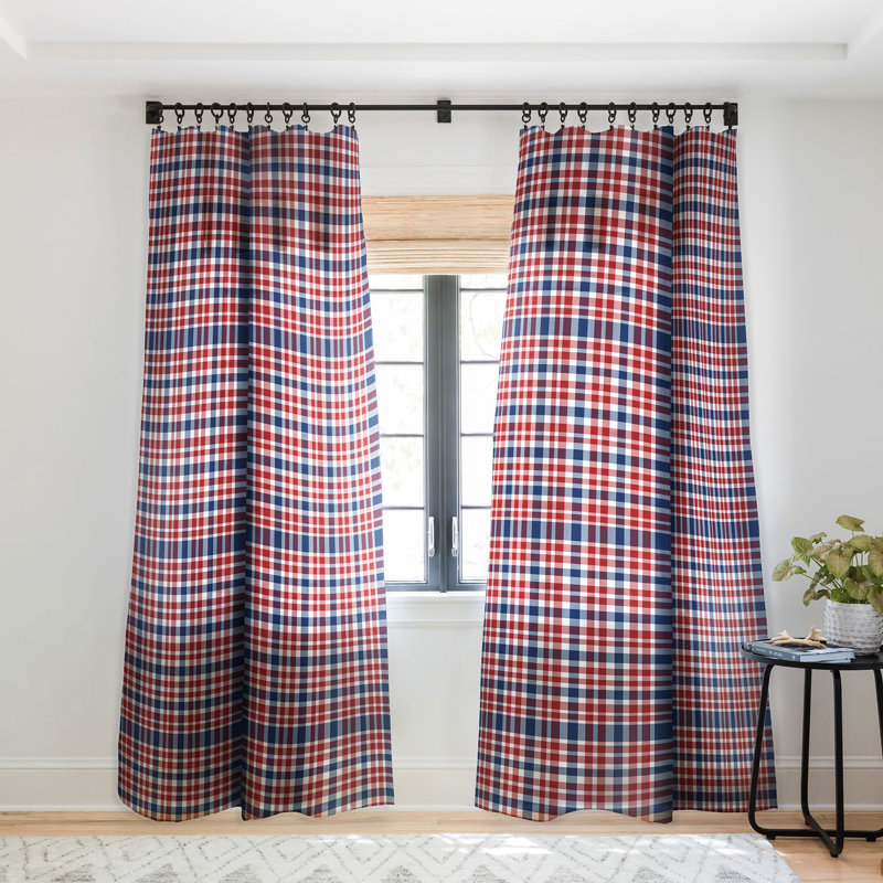 Ewell Holidays 1pc Sheer Window Curtain Panel, 50" W x 63" L