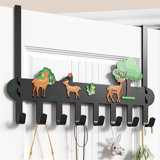 Iron Seamless Over-The-Door Hook Rack