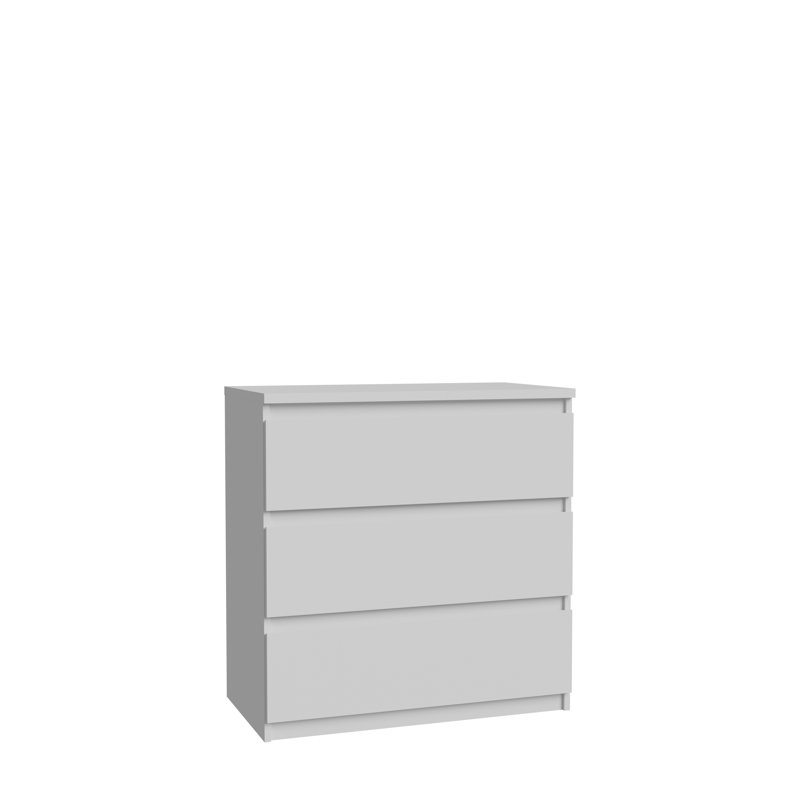 Priyaka 3 - Drawer Rectangle Accent Chest, White