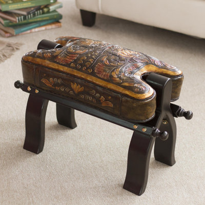 Higginsport Solid Wood Accent Stool
