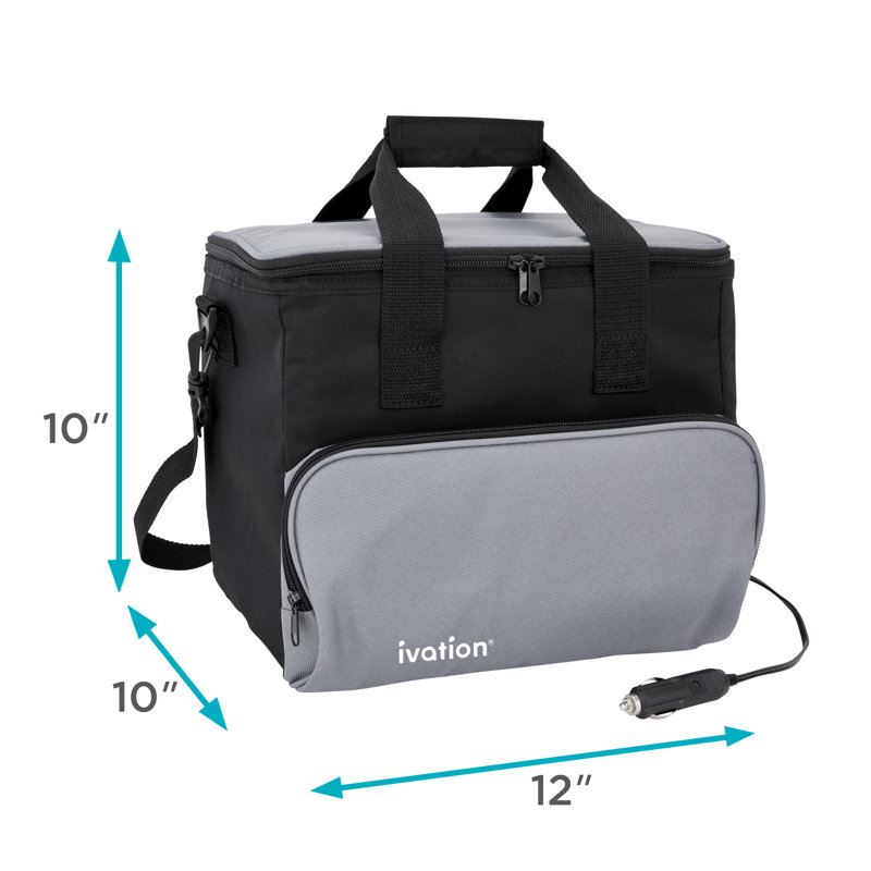 Ivation 16 Quarts Handheld Cooler in Black