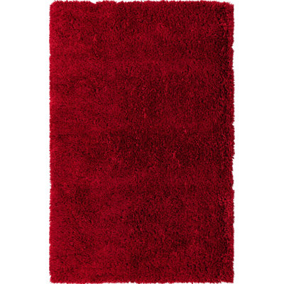 Tapis à poils longs Merlot