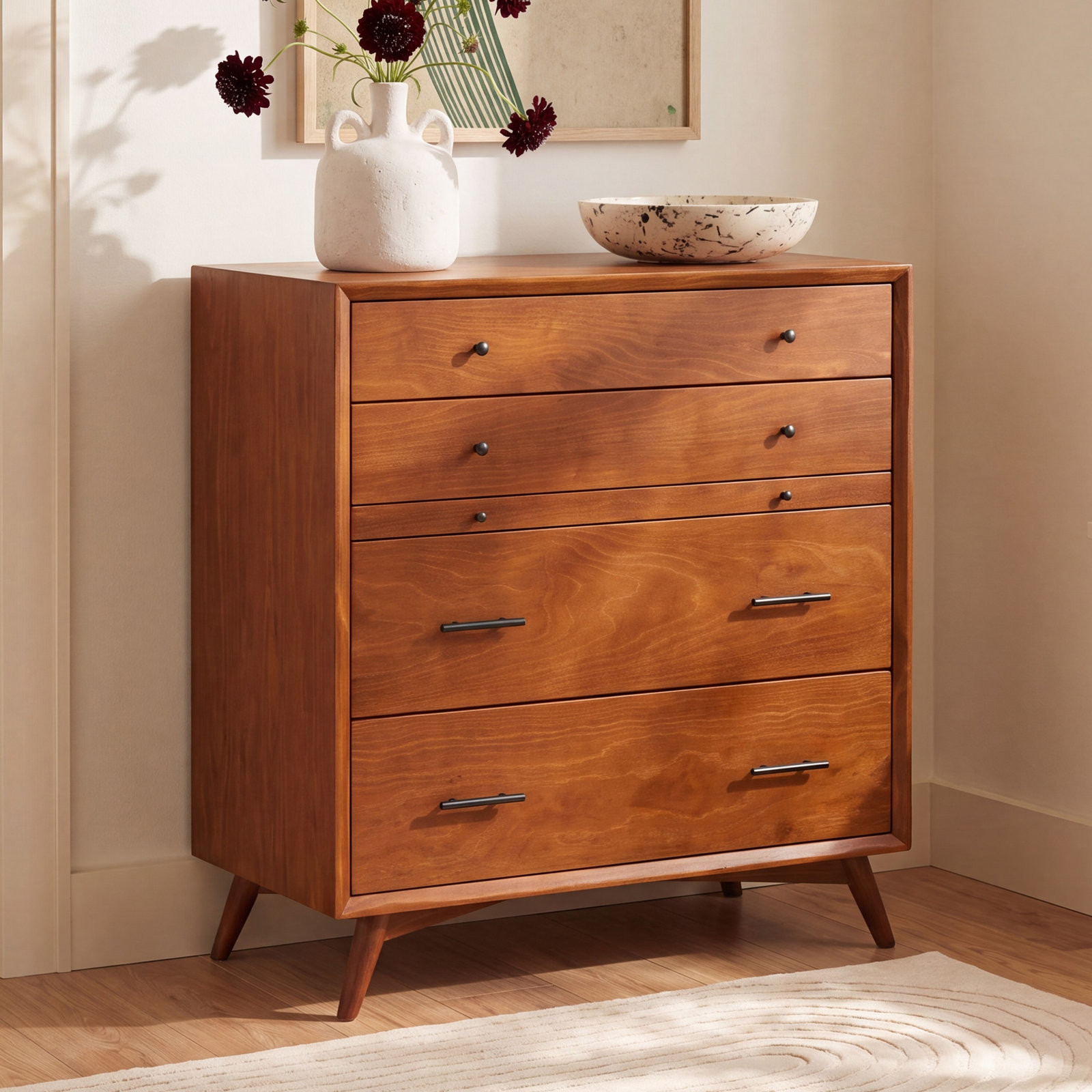 Williams 38" Mahogany Dresser, Chestnut