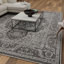 Tapis oriental gris en polypropylène tissé à la main Raghdah-1401702520