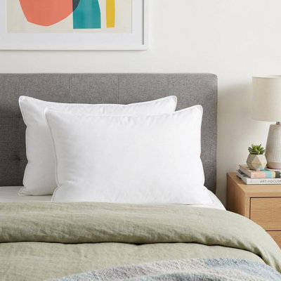 Ensemble de deux oreillers en microfibre hypoallergénique de très grande taille en duvet synthétique