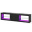 203cm TV Stand for TVs up to 85", High Gloss Fluted Entertainment Center with LED Lights and 2 Drawers-1778782549