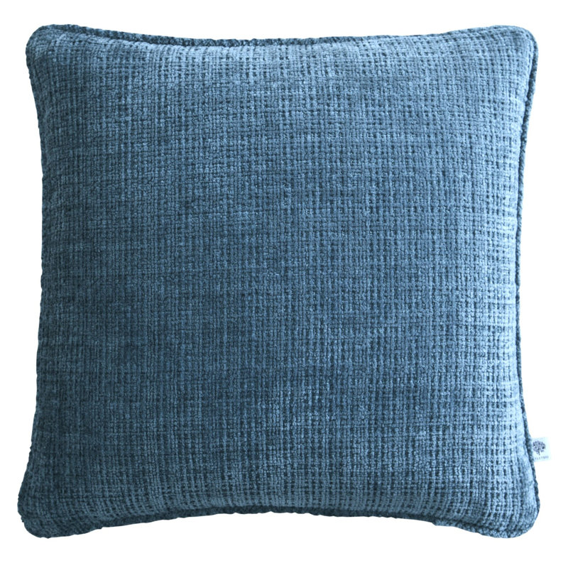 Alba Square Throw Cushion With Filling, Teal
