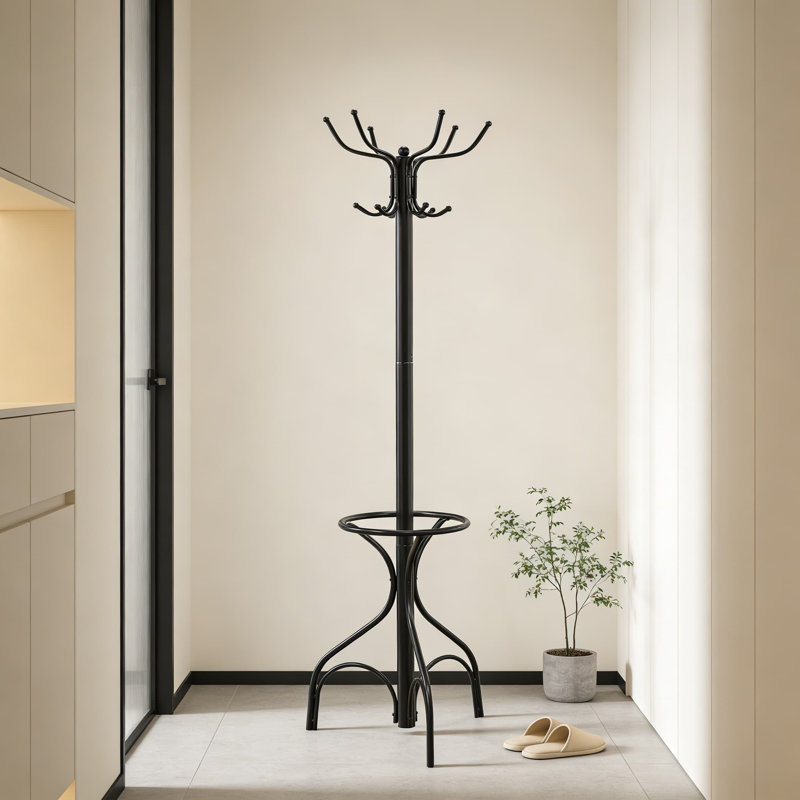 Portemanteaux moderne avec crochets doubles pour l'organisation de vestibules, de couloirs ou de vestibules