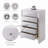 Ireland 5 Storage Drawers Chest, White Finish-1228124204