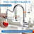 Single Handle Pull Down Kitchen Faucet with 3-Function Spray Head and 360° Swivel High Arc Spout-73207326