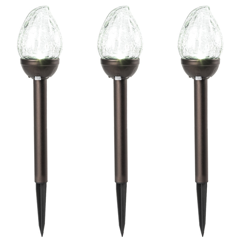 White Low Voltage Solar Powered Integrated LED Pathway Light Pack