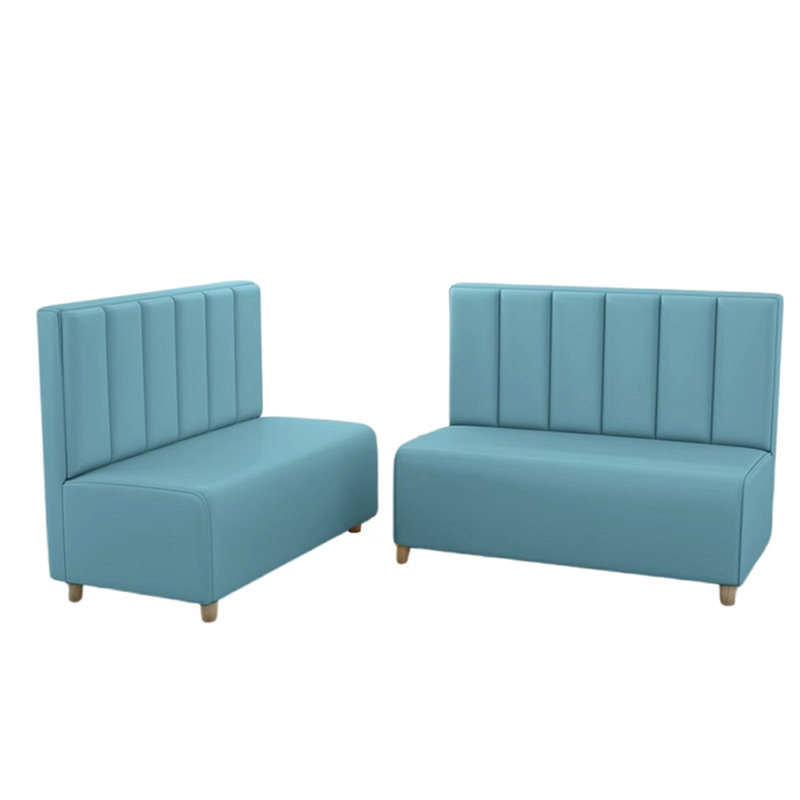 Canapé simple et décontracté, Similicuir bleu