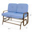 Banc d'extérieur en métal avec coussins-620552512