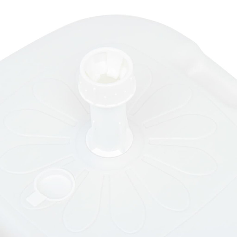 Umbrella Base Sand/Water Filled 16 L White Plastic
