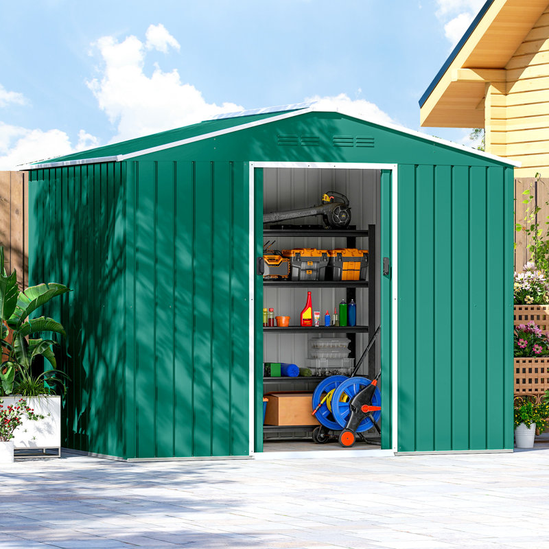 Garden Storage Shed, Green