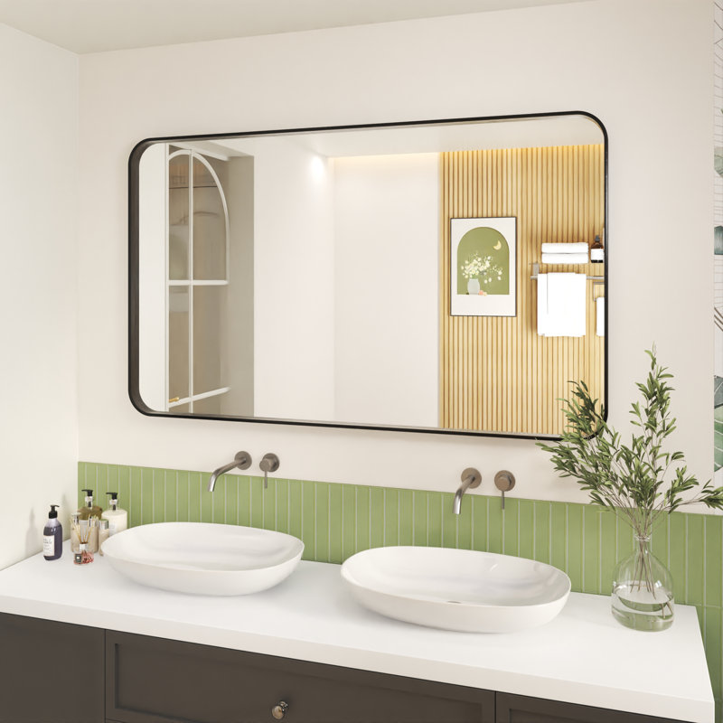 Miroir de salle de bain sur mesure, 48 po x 32 po