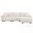 L-Shaped Sectional Sofa With Movable Ottoman-770366728