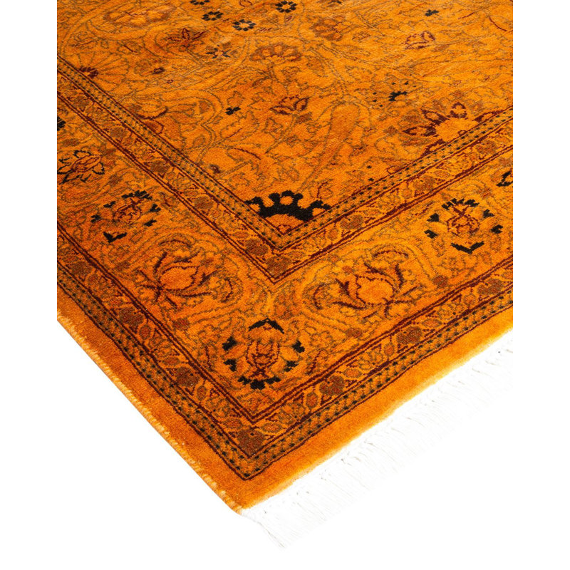 Tapis unique noué à la main Weirsky - Orange