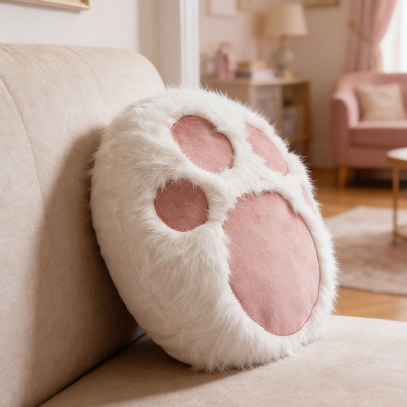 Coussin Adorable Cat Paw Print