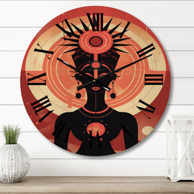 Horloge murale en bois massif Pariksit