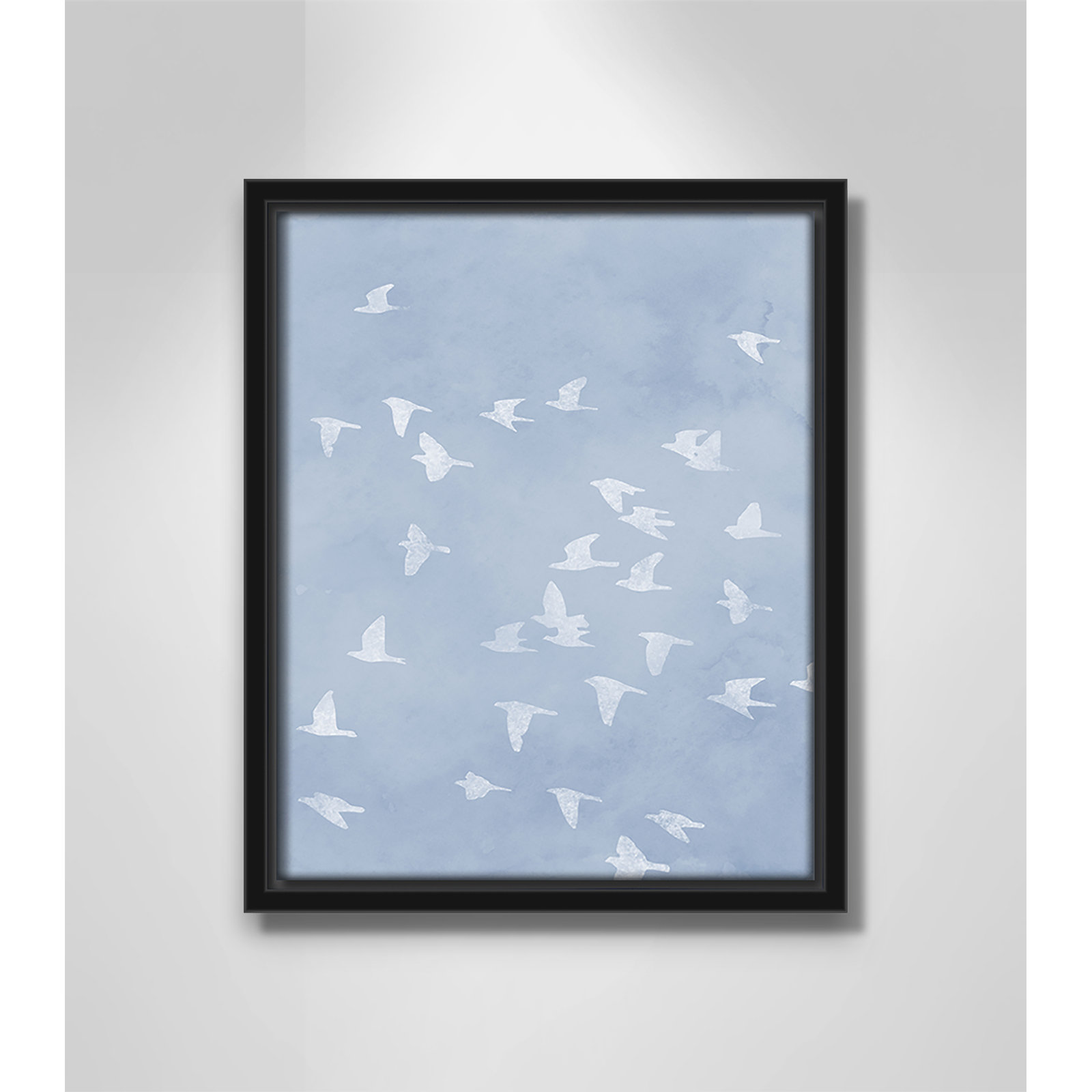 Flying Friends Print by Marcus Prime, 9.5'' W x 11.5'' H, Black Floater