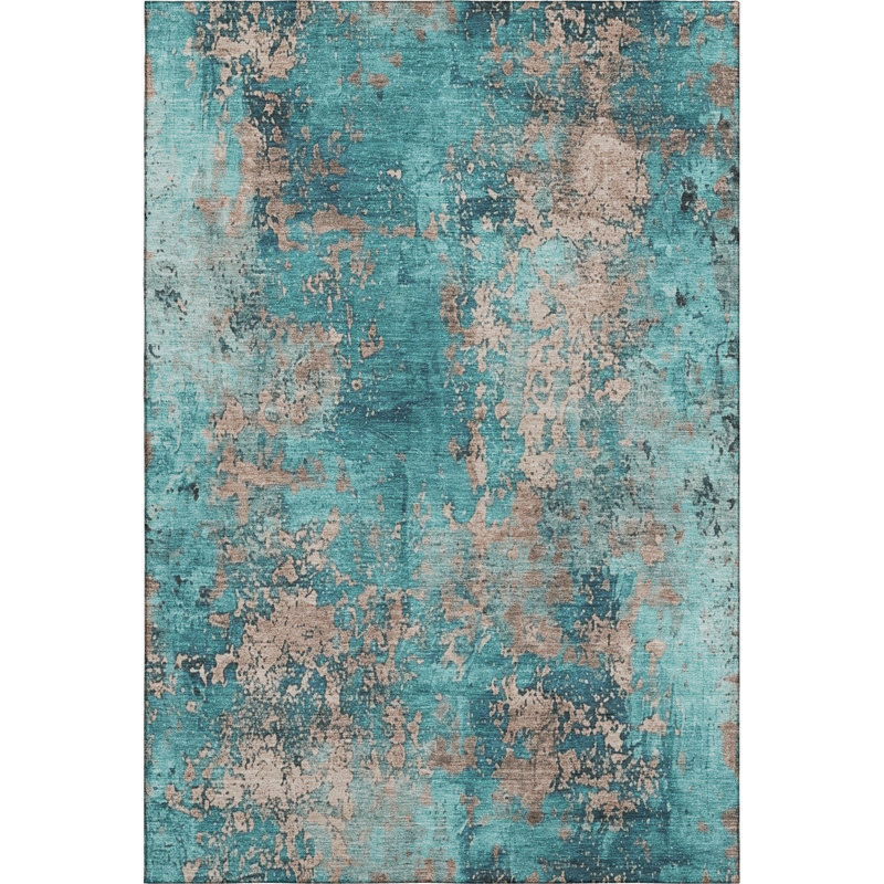 Premium Machine Washable Jacquez AMF1789 Modern Rug, Rectangle 2'6" x 3'10"