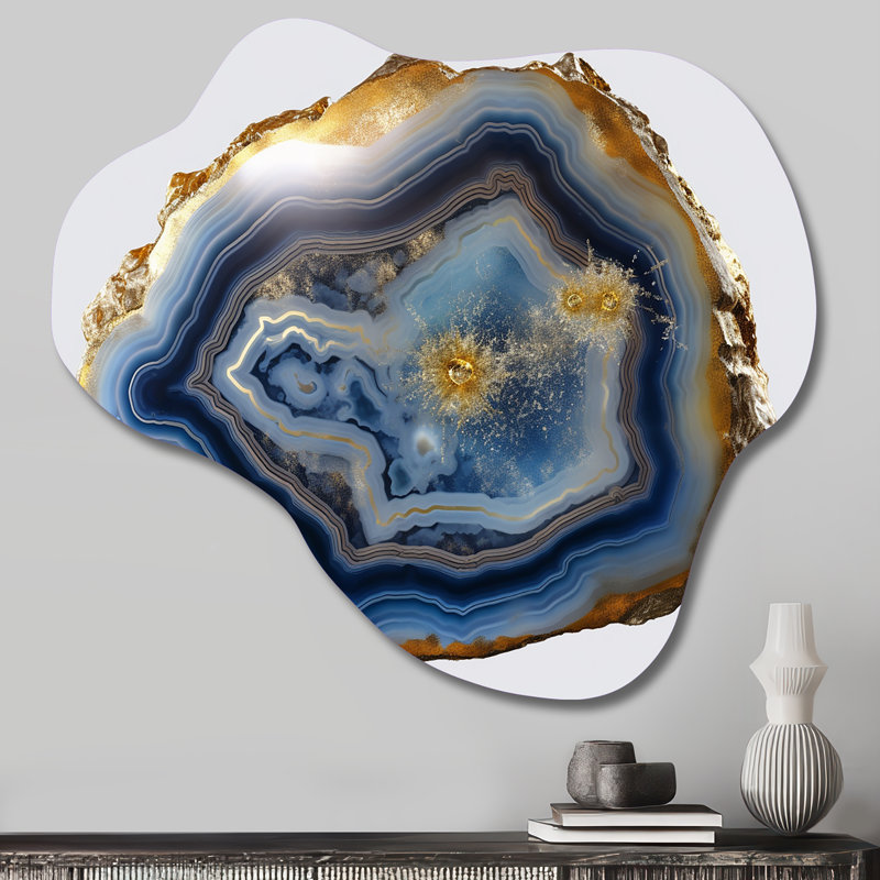 Ernie - Asymmetric Stone Geode, H 28 po x l 25 po