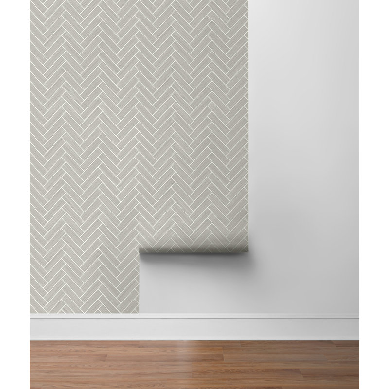 Rouleau de papier peint adhésif L 18 pi x l 20,5 po, Pierre chaude / perle métallique