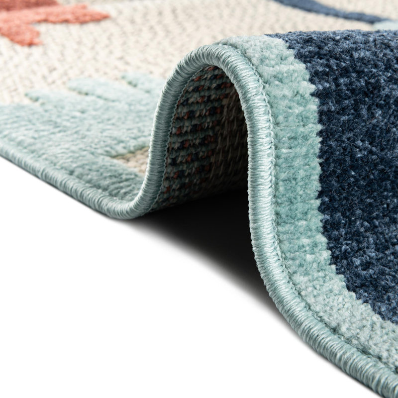 Medway Indoor/Outdoor Rug White, Runner 2' x 8'