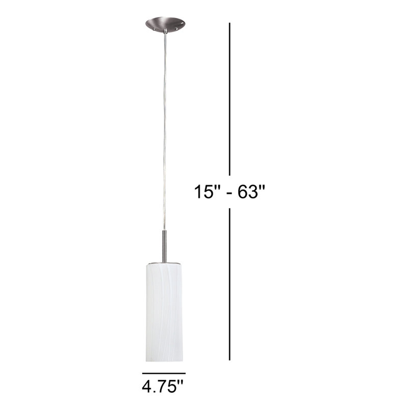 Luminaire suspendu cylindrique une lumière Geriyah