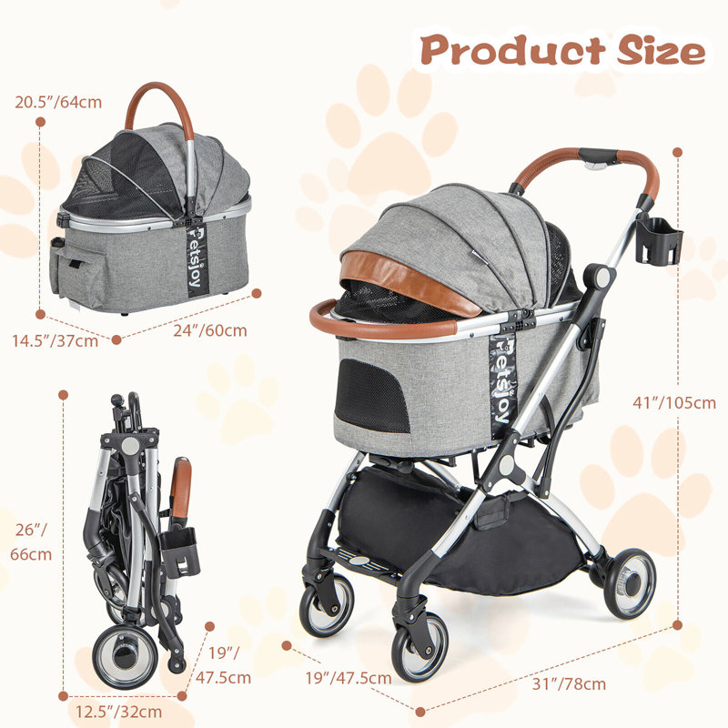 Foldable Pet Stroller