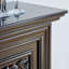 Foyer électrique en bois massif Nut-Brown