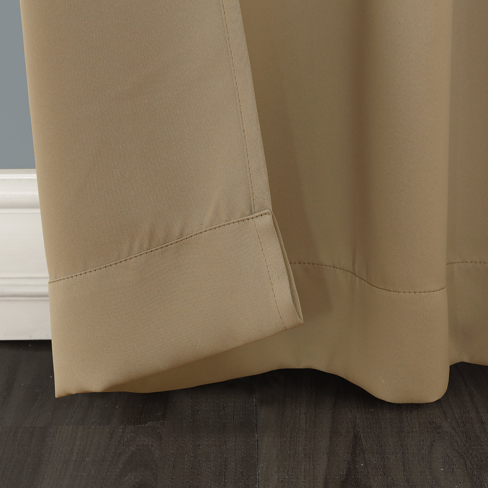  Thermal Blackout Rod Pocket Curtain Panel, Taupe, 40" W x 95" L