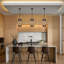 Lustre suspendu industriel 4 lumières