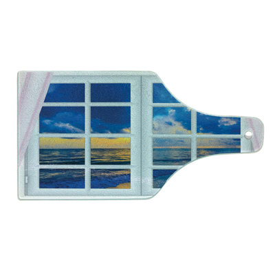Planche à découper en verre trempé Ambesonne