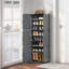 8 Pair Stackable Shoe Storage Cabinet